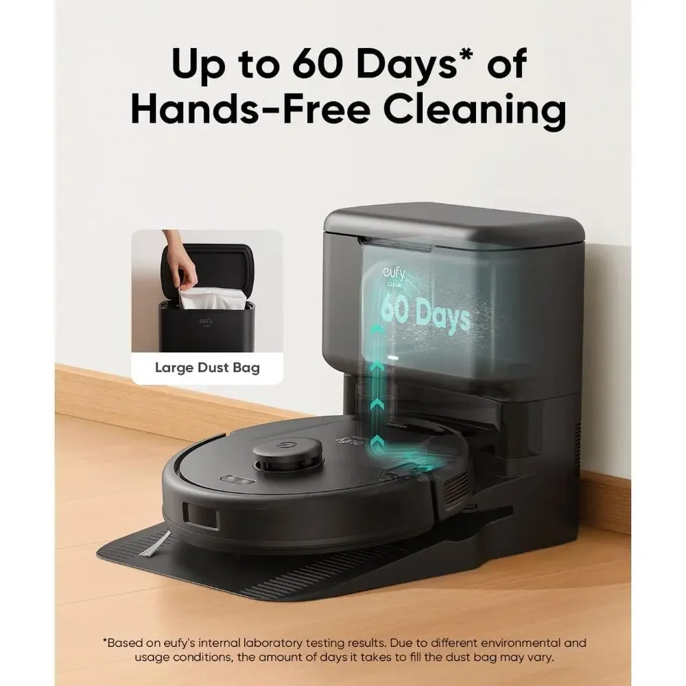 eufy L60 Robot Vacuum Cleaner Self Empty Station Hair Detangling Tech 5000Pa NEW - Picture 6 of 6